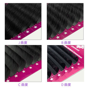 Extensiones de Pestañas Abonnie Premium, 0.03mm, Tira Individual, Acabado Mate, Pelo Redondo, Aplicación Manual, Pestañas Postizas Naturales y Suaves - Product Image 4