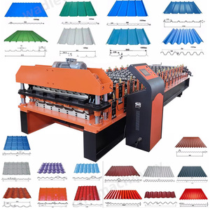 Wadley High Productivity Iron <b>Sheet</b> Roofing <b>Tile</b> Making Roll Forming Machine with Motor Pump for Galvanized Steel Roofing <b>Sheets</b> - Product Image 2