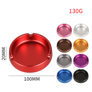 Custom Logo Round Classic Metal Aluminum Alloy <strong>Ashtray</strong> Thickened Three Hole Home Living Room Bedroom Cigarettes Cigar <strong>Ashtray</strong> - Product Image 6