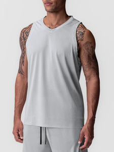 Débardeur de sport en maille pour garçon, sans manches, veste de voyage, débardeur de musculation pour homme, débardeur de fitness, course à pied, débardeur personnalisé avec logo - Product Image 6
