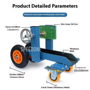 جديد ثقيل العمل بأربع عجلات عربة يدوية لنقل لوحات الأخشاب الرخامية بأربع عجلات - Product Image 4