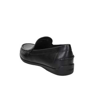 Mocassins pour homme Geox U55Q3A 00047 en cuir noir, talon de 1,5 cm, tailles 40 41 42 43 44 45 - Product Image 6