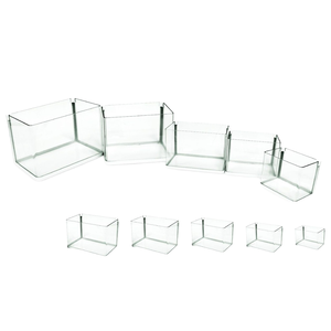 Aquarium rectangulaire moderne, durable, écologique, transparent, non toxique, 5 pièces, accessoires pour animaux de compagnie multi-volumes - Product Image 1