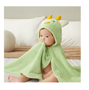 Toalla de Baño con Capucha para Bebé, de Microfibra, de Alto Rendimiento, Original, Linda, de Lujo, Pequeña, Transpirable, de Secado Rápido, Suave, al por Mayor - Product Image 1