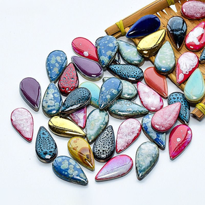 Modern DIY zanaat seramik hurda yuvarlak su damlası ücretsiz taş mozaik yapma gözyaşı sanat porselen için özel gözyaşı tasarım - Product Image 2