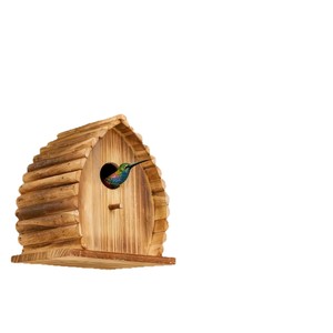Casa de Pájaros Colgante de Madera para Exteriores, Tamaño Pequeño, para Colibríes, Pájaros Azules, Pinzones, Gorjas, Cardenales, Decoración de Jardín - Product Image 5