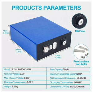 แบตเตอรี่ลิเธียมแบบแท่งปริซึม 100ahh 200ah ยี่ห้อ Gotion 3.2V 300ah 314ah สำหรับระบบโซลาร์เซลล์ 15kwh 16kwh - Product Image 6