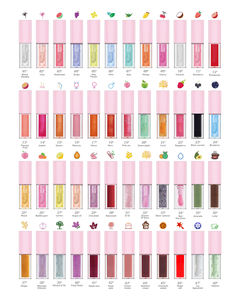 Tubos de brillo de labios rosa personalizables Máscaras de labios y aceite para botellas de esencia con anillos Colgante de embalaje cosmético de plástico - Product Image 5