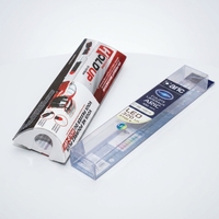 Boîtes d'emballage pliables en plastique PET transparent recyclable et écologique de marque XDT, épaisseur 0,3 mm, impression de logo personnalisée, pour produits électroniques
