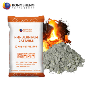Rongsheng cường độ cao tự chảy vật liệu chịu lửa <span class=keywords><strong>castable</strong></span> cao alumina thấp vật liệu chịu lửa xi măng cho lò cao - Product Image 1