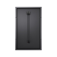 Module PV HPBC monocristallin tout noir 18V 120W à haute efficacité, tension personnalisable, pour éclairage public solaire à demi-cellules