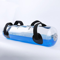 Haltère gonflable en PVC transparent, rempli d'eau, portable, léger, écologique, usage commercial