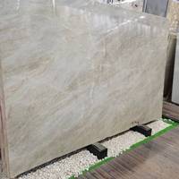Dalle de quartzite moderne Taj Mahal en marbre menthe Delicatus du Brésil pour la construction d'hôtels, surface polie
