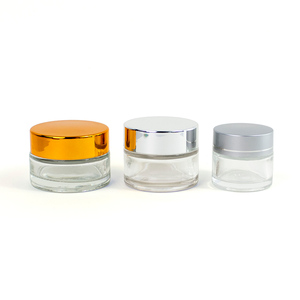 Frasco de Vidrio Esmerilado Transparente de 5ml 10ml 20ml para Crema Facial, 30ml 50ml con Tapa Negra de Rosca - Product Image 6