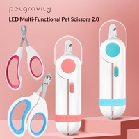 Coupe-ongles pour animaux de compagnie avec lumière LED intégrée, outil de toilettage rapide pour chats et chiens, manucure, livraison directe disponible