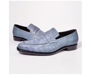 Zapatos <span class=keywords><strong>Mocasines</strong></span> de Diseñador de Moda para Hombre, Hechos a Mano con Piel de Cocodrilo, Zapatos Goodyear para Hombre, Zapatos de Vestir de Cuero Clásico de Lujo Hechos a Mano para Hombre - Product Image 5