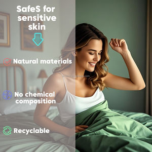 은섬유 접지 침대 시트 - 5% 은섬유, 95% 유기농 면 - 접지 액세서리 포함 - 건강 증진 - Product Image 3