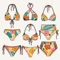 Usine de vêtements OEM, vêtements de plage pour femmes imprimés sur mesure en gros, maillots de bain sexy pour femmes, bikini, maillots de bain ODM, maillots de bain 2 pièces