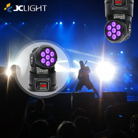 7x10w Rgbw 4In1 boîtier en fonte d'aluminium Dmx Disco Party Stage Show Dj Led Wash lumière principale mobile
