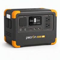 Station d'alimentation portable d'extérieur 600W 576Wh Batterie LiFePO4 Entrée solaire 100W, Fonction UPS