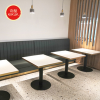 Mobilier de restaurant de style luxe léger, mobilier de restauration, mobilier de salon de thé, restaurant occidental, canapé, table et chaises combinées
