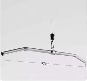 معدات رياضية، ملحق كابل للسحب الدوار، قضيب لاتس 48 بوصة مع مقابض كروية - Product Image 3