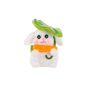 Ornement miniature en forme de lapin et de champignon en résine, décoration de jardin, accessoire de table, intérieur/extérieur - Product Image 5