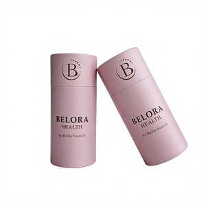 Tube en carton biodégradable de luxe pour cosmétiques, huiles essentielles, soins de la peau, thé en vrac, emballage de parfum - Product Image 1