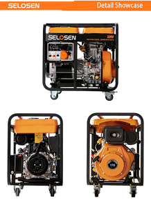 Generador Diésel Portátil SELOSEN AC <span class=keywords><strong>de</strong></span> 3kw 7kw con Ruedas - Product Image 2
