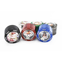 Vente chaude prix de gros accessoires pour fumeurs produits meuleuse de 52mm de hauteur avec 4 couches meuleuse en forme de dés