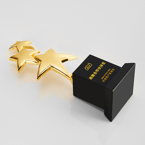 Regali di benvenuto per bambini con trofeo di cristallo in metallo a stella di fascia alta personalizzato - Product Image 5