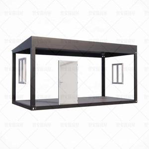 บ้านคอนเทนเนอร์ทรงสี่เหลี่ยมทันสมัย ใช้โครงสร้างสำเร็จรูปแบบพกพา ความหนามาตรฐาน - Product Image 2