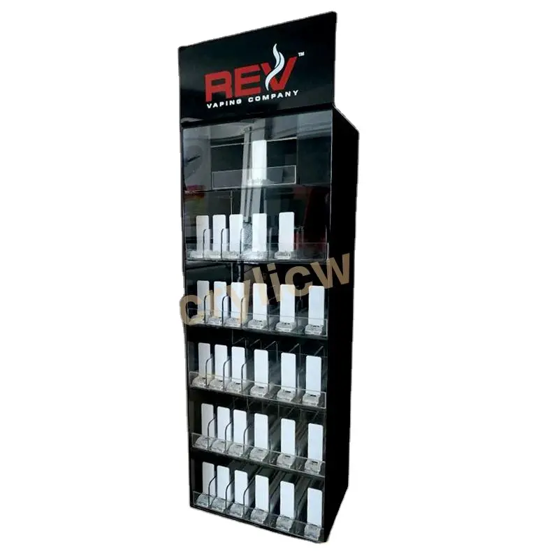 Özel akrilik tezgah CBD yağ vitrin buhar mağaza görüntüler, e sigara tutucu standı, elektronik sigara dağıtıcı