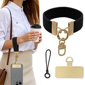 Chaîne de téléphone portable écologique et douce avec fermoir en alliage, bande tissée super respirante, sangle anti-perte - Product Image 2