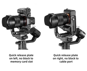 Estabilizador de Cámara Universal, Placa en Forma de L, Placa de Liberación Rápida para Trípode de Cámara DSLR, DJI <span class=keywords><strong>Ronin</strong></span>, ZHIYUN Gimbals - Product Image 5