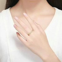 Fine Jewelry Bague de fiançailles couronne de princesse plaquée or en argent sterling 925 pour femme