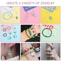 24 boîtes de perles de rocaille en cristal faites à la main pour bracelet et collier de perles Accessoires