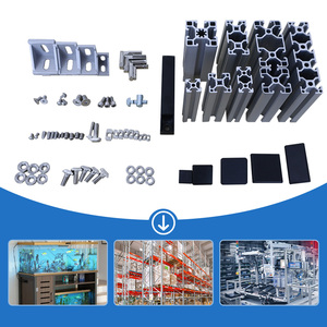 Hitam anodized standar Eropa 4040 profil <span class=keywords><strong>aluminium</strong></span> industri untuk pagar balkon <span class=keywords><strong>aluminium</strong></span> - Product Image 6