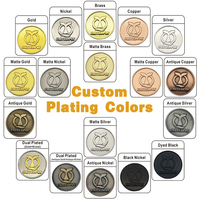 Boîte de présentation et de rangement pour pièces commémoratives personnalisées en métal, couleur or plaqué, logo personnalisé