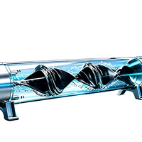 Heliscour Nouveau Turbulateur à Flux Passif Autonettoyant Haute Performance en Composite Polymère pour Échangeur de Chaleur Nettoyeur de Tubes Économique