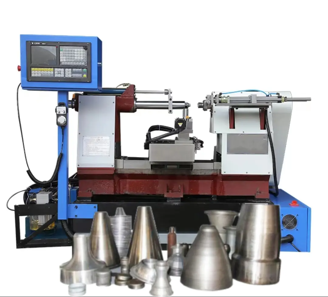 CNC mesin putar logam untuk membuat berputar aluminium tembaga botol lampu cookwares