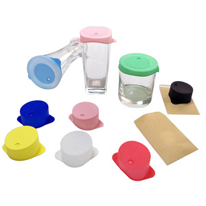 Couvre-gobelet en silicone extensible 5-8 cm, couvercle en silicone souple pour cocktail, couvercle en silicone pour vin - Product Image 4
