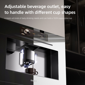 Máquina de café inteligente para el hogar, totalmente automática, <span class=keywords><strong>Espresso</strong></span> italiano, cubitos de hielo en forma de abanico, escarchador de leche, pequeño y portátil - Product Image 2