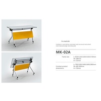 Table de formation scolaire pliante en métal de haute qualité bureau Double places moderne pour meubles de bureau à domicile