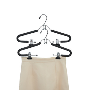 Cintre à vêtements multifonctionnel avec pinces pour jupes, pantalons, Hanfu, organisateur de vêtements de type crochet rectangulaire pour usage domestique - Product Image 4