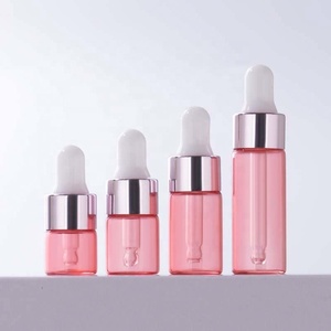 1ml 2ml 3ml 5ml <b>Mini</b> Essential Oils Sample Glass Dropper Bottles Rose Golden Cap for Traveling Essential Oils <b>Perfume</b> - Product Image 3