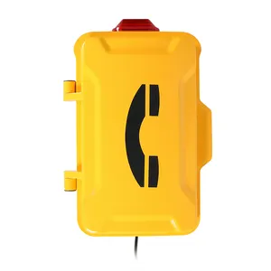 Industrial Emergency Telephone Weatherproof Telephone With Beacon For Tunnel Mining Power Plant Railway