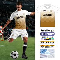 Jersey Berkualitas Premium EXON Versi Penggemar dengan Lencana Bordir, Pakaian Tim Mewah untuk Acara Olahraga Eksekutif