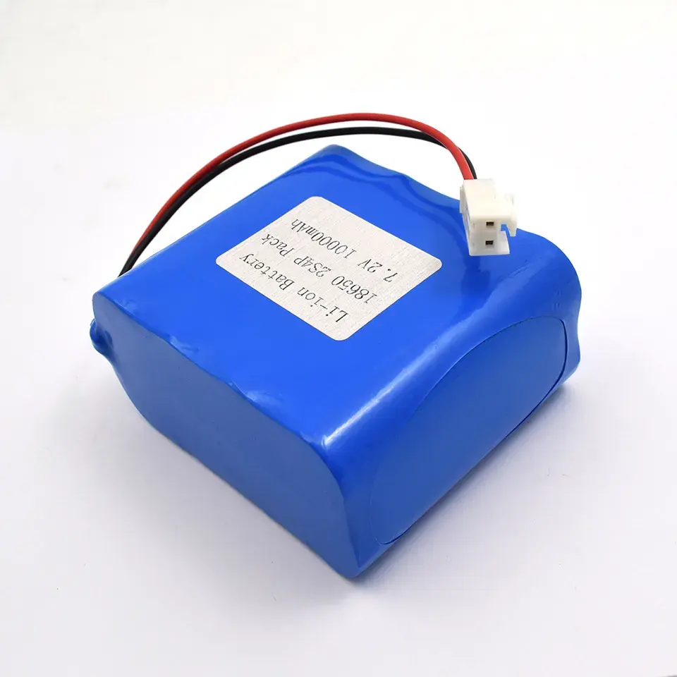 Aangepaste 18650 Lithium-Ion Batterij 7.4V 10ah Li-Ion Batterij 7.2V 10000Mah Oplaadbare Lifepo4 Li-Ion Batterijen Voor Led