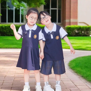 Nuevo Uniforme Escolar de Verano para Estudiantes de Primaria, Uniforme de Graduación de Manga Corta para Niños de Jardín de Infancia, 1 de Junio, Algodón - Product Image 3
